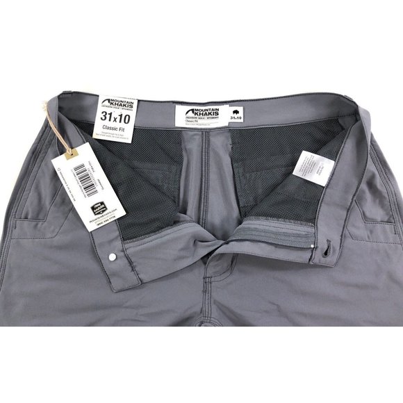 Mountain Khakis Mulligan Classic Fit Shorts Mens Size 31 Gunmetal Gray Stretch - Picture 5 of 5